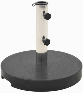 vidaXL Sonnenschirmständer Granit 20 kg Rund Schwarz 45068