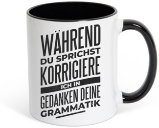 Youth Designz Tasse Ich Korrigiere Deine Grammatik Kaffeetasse Geschenk, Keramik