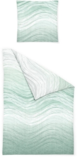 BIERBAUM Bettwäsche 4061, Seersucker, 2 teilig, Bettwäsche, 100 % Baumwolle, pflegeleicht