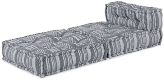 vidaXL Modulares Sofa Grau Druck 70 x 70 x 56 cm Stoff 4019050