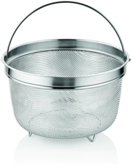 Korkmaz Twisty Edelstahl-Sieb 21,5 cm – Hochwertiges Küchensieb mit Henkel
