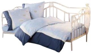 Day-Bed / Einzelbett / Metallbett "Ella" weiß