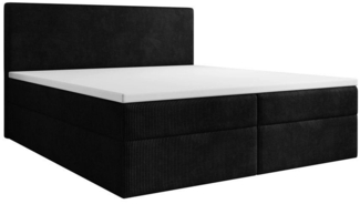Luxusbetten24 Boxspringbett Soft in Cord, mit Stauraum