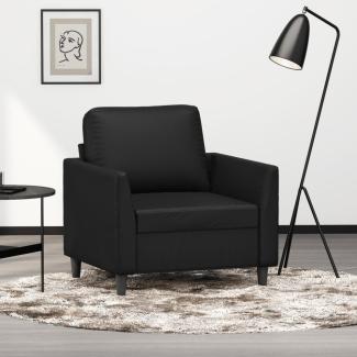 vidaXL Sessel Schwarz 60 cm Kunstleder 359323