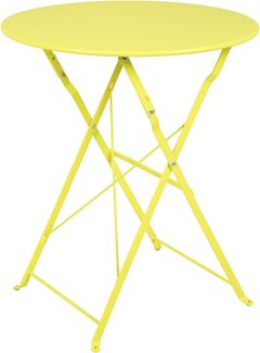 Gartentisch LUCIE - Eisen, Grün, 60 x 60 x 70 cm | Klapptisch Esstisch Wetterfest Outdoor Tisch