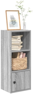 vidaXL Bücherregal Grau Sonoma 31x24x77 cm Holzwerkstoff