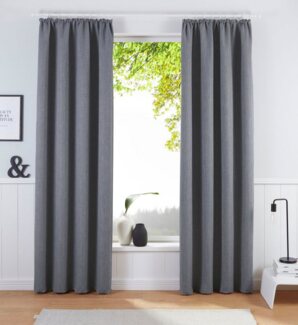 Bruno Banani Verdunkelungsvorhang Bela (1 St), Kräuselband, verdunkelnd, blickdicht, meliert, verschiedene Größen