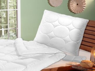 Beco Kopfkissen NEUHEIT Kissenparade 40x80 & 80x80 cm erhältlich, Füllung: aufschüttelbare Faserbällchen, Bezug: Polyester, Baumwolle, Microfaser oder Microflanel, Kissen für Rückenschläfer, Seitenschläfer, Made in Germany