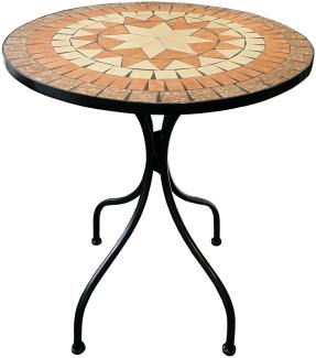 Mediteraner Mosaik Gartentisch Bistrotisch Tisch Ø60cm