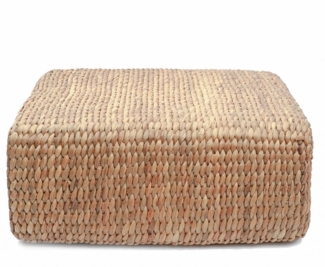 Der Hyazinthen Pouf Quadratisch - Natur - M - Natürlich - 60x60x30cm