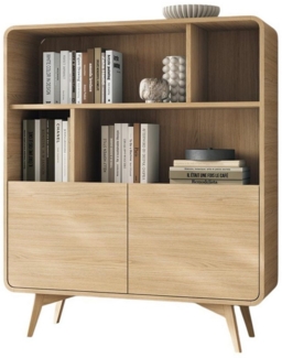 Compleo Bücherregal eiche, Regale 108 cm breit, Möbel für das Wohnzimmer