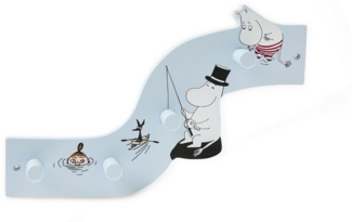 Kids Concept Garderobenleiste Hakenleiste Mumin 35 x 5.5 x 17cm aus Holz