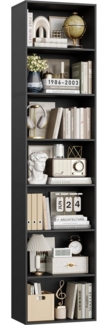 Homfa Bücherregal Regal mit 7 Fächern, 220cm Bücherschrank Standregal, verstellbare Ablagen