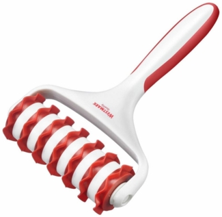 WESTMARK Teigschneider Mit 7 Rädchen, Länge: 19,5 cm, Kunststoff, Weiß/Rot, 7 Rädchen, gleichmäßige Ergebnisse, spülmaschinengeeignet, BPA-frei