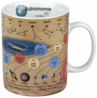 Könitz Wissensbecher Becher Astronomie, Kaffeebecher, Teetasse, Tasse, Porzellan, 460ml, 1113301623
