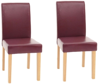 MCW Esszimmerstuhl Littau-2 (Set, 2 St), 2er-Set, Hohe Rückenlehne, Bodenschoner, Abgerundete Ecken und Kanten