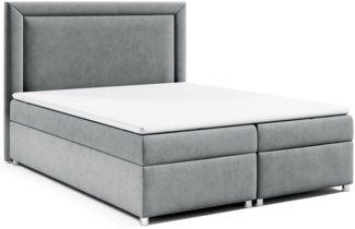Best for Home Boxspringbett mit Bettkasten Trinity K3 Bonell-Matratze inkl. 7 cm Topper (Polsterbett Doppelbett Boxbett mit gepolstertes Kopfteil, versch. Größen, 140x200 160x200 180x200 200x200 cm), Handwerksqualität
