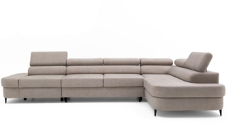 NEXT COLLECTION Ecksofa Priam Maxi, Inklusive Montage, Schlaffuntkion und Bettkasten, Verstellbare Kopfstützen, angenehmer und fühlbarer Stoff