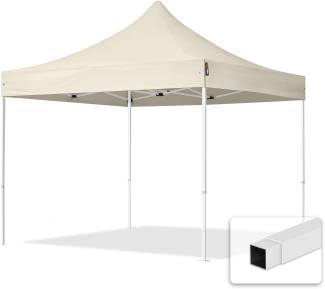 3x3 m Faltpavillon, ECONOMY Stahl 30mm, creme