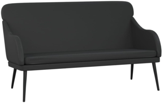 vidaXL Sitzbank Schwarz 110x76x80 cm Kunstleder 351430
