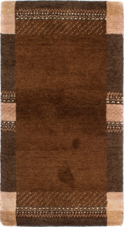 Morgenland Gabbeh Teppich - Indus - 160x90 cm - braun