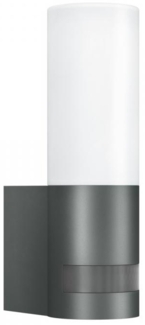 Steinel LED-Außenwandleuchte L 605 S anthrazit, mit 180°-Infrarot-Sensor, 3000 K warmweiß, 729 lm, Opalglas, Aluminium