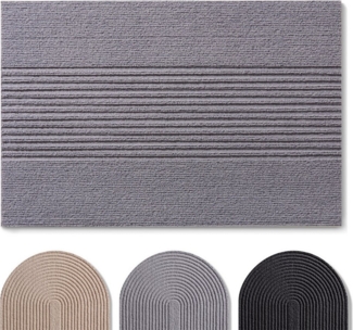 Blumtal Fußmatte rutschfeste Schmutzfangmatte aus langlebigem Polyester, Fußmatte innen/Schmutzfangmatte außen