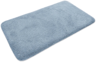 Homie Living Badematte Porto Azzurro, Höhe 30 mm, rutschhemmend beschichtet, fußbodenheizungsgeeignet, schnell trocknend, Polyester, rechteckig, Badteppich, uni, rechteckig & rund, waschbar, Badezimmerteppich