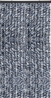 Flauschvorhang in Sondergröße - Türvorhang Breite: 140cm - Länge: 275cm, Braun Meliert