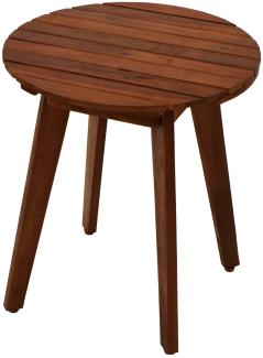 Beistelltisch rund Durchmesser 40 cm Akazienholz geölt