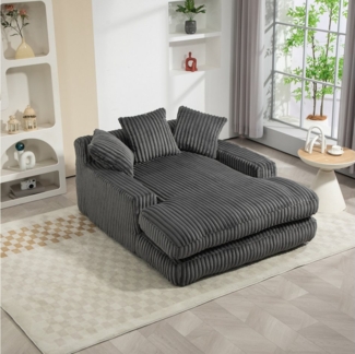 REDOM Schlafsofa Modernes Cord-Schlafsofa,Loungesofa,Schlafsofa, Modernes Cord-Schlafsofa Cloud Couch mit 3 Kissen, Ergonomisches Design, Komfortabel, Belastbarkeit 150 kg, ideal für Wohnzimmer, Büro & Schlafzimmer, mit Relaxfunktion