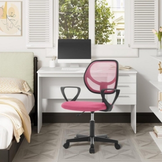 Klihome Schreibtischstuhl (1 St), Kinderdrehstuhl ergonomisch, höhenverstellbar, aus Netzstoff