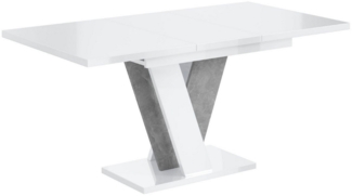 ALTDECOR Esstisch INEY (Esstisch ausziehbar, Esszimmertische, Tisch Wohnzimmertisch), Esszimmertisch ausziehbar 120 - 160 x 80 x 75 cm