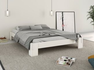 Home affaire Futonbett "ZEN " zertifiziertes Massivholz (Kiefer), Massivholzbett, zeitlos elegant