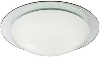 LED Deckenleuchte, weiß, Spiegel, Sparkle Dekor, Memory