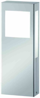 AquaPaulo Pollerleuchte, 18W, IP44, Kompaktleuchtstofflampe, 2G11, Edelstahl, edelstahl, Kunststoff opal