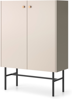 AX LIVING Kommode modern Dinley – 93 cm breit in Beige
