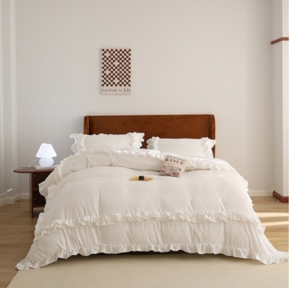 BYSURE Bettwäsche, Polyester, 2 teilig, Romantische, Bettbezug Set