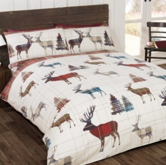 Hjort Weihnachtsbettwäsche für Doppelbettdecke 220x230 cm