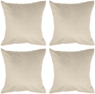 Amilian Kissenbezüge - 4er Set Kissenbezug - Zierkissenbezüge - Kissenhüllen, (4 Stück), 40x40 cm, Kissenhülle für Kissen, Zierkissen, Sofakissen, Dekokissen