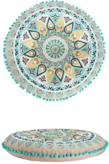 Marrakesch Orient & Mediterran Interior Hocker Orientalische Bodenkissen Sitzkissen Dekoration Badar -2- (1 St), Handarbeit
