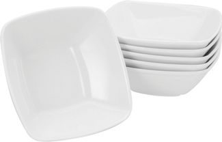 CreaTable Müslischale Victoria Weiss, Porzellan, (Set, 6-tlg), Made in Europe