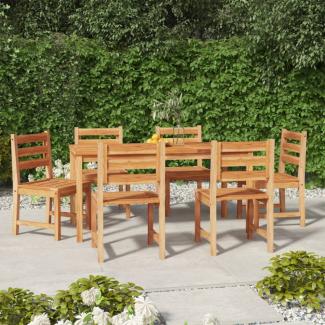 vidaXL 7-tlg. Garten-Essgruppe Massivholz Teak 3157188