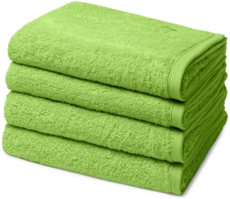 Ross Vita 4 tlg. Frottier-Set - 4 X Handtuch (50 X 100cm) - 520 g/m2 - Kiwi