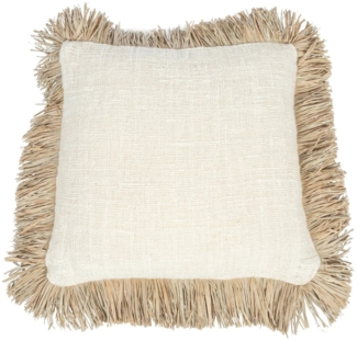 Der Saint Tropez Kissenbezug - Natur Weiss - 60x60 - Naturweiß - 60x60x10cm