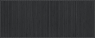 vidaXL Teppich Rechteckig Grau 80x200 cm Bambus 376910