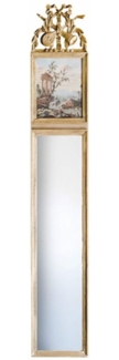 Casa Padrino Luxus Barock Spiegel Antik Gold / Bunt H. 163 cm - Barock Möbel - Made in Italy