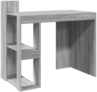 vidaXL Schreibtisch, Holzwerkstoff, 94 x 56,5 x 103,5 cm, Grau-Sonoma