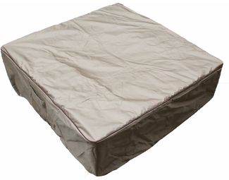 Elementi Wetterschutzhaube für Gasbrenner, braun,aus PVC Gewebe