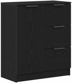vidaXL Sideboard Schwarz Eichen-Optik 60 x 30 x 70 cm Holzwerkstoff 862737